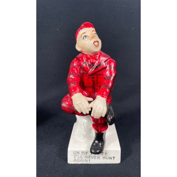 Pair of humorous hunter figurines from the 50's Ideal, Japan - Picture 11 of 11